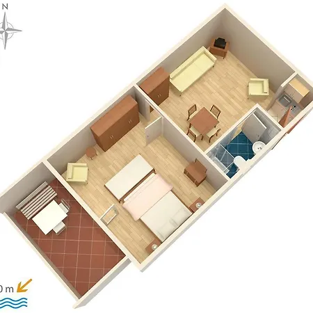 Sleeps 4 Wifi * Novi Vinodolski